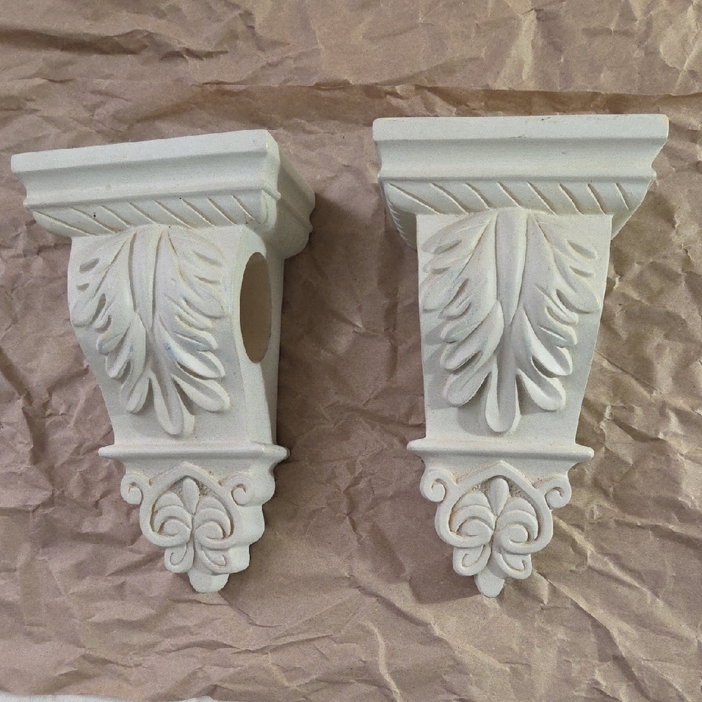 Drapery/Tapestry Rod Corbels- One Pair